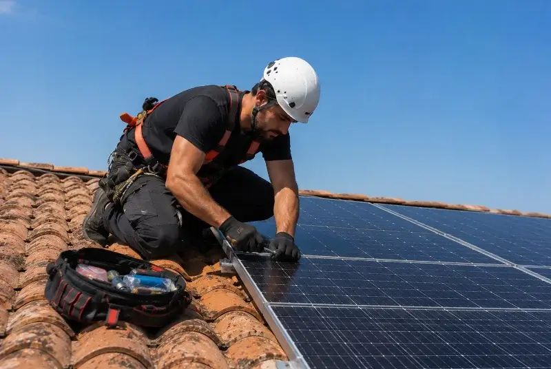 Maintenance et monitoring de panneaux solaires à la Selle-en-Luitré