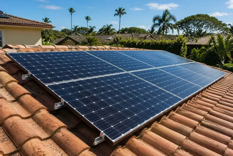 Installation de panneaux solaires à la Selle-en-Luitré